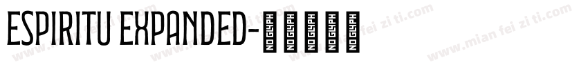 Espiritu Expanded字体转换